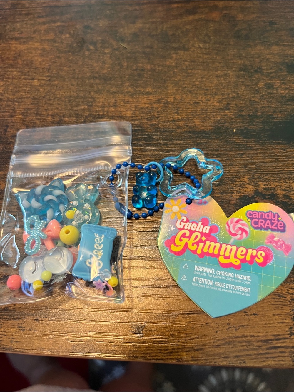 Gacha Glimmers Kids Blue Charm Accessory Set